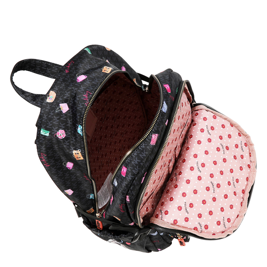 GLAMOROUS WALK LARGE NYLON BACKPACK