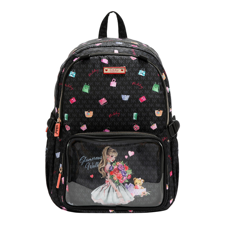 GLAMOROUS WALK LARGE NYLON BACKPACK