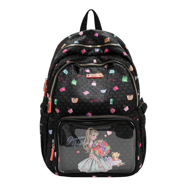 GLAMOROUS WALK LARGE NYLON BACKPACK