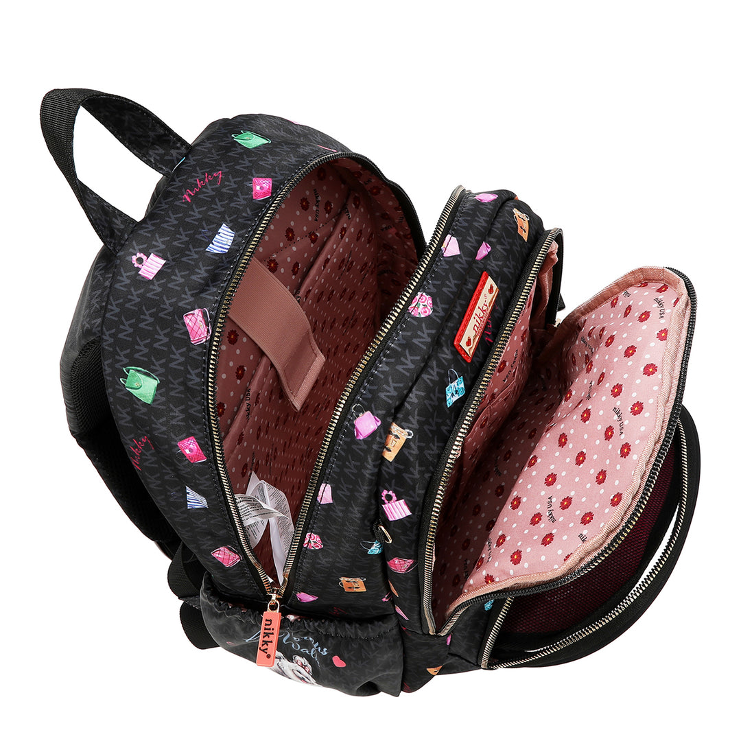 GLAMOROUS WALK MEDIUM NYLON BOW BACKPACK