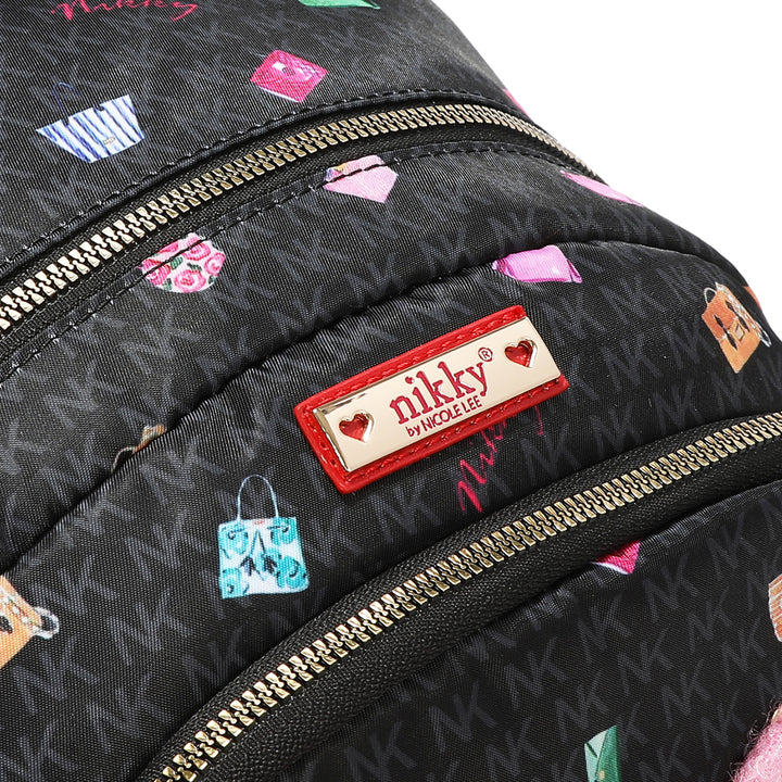 GLAMOROUS WALK MEDIUM NYLON BOW BACKPACK