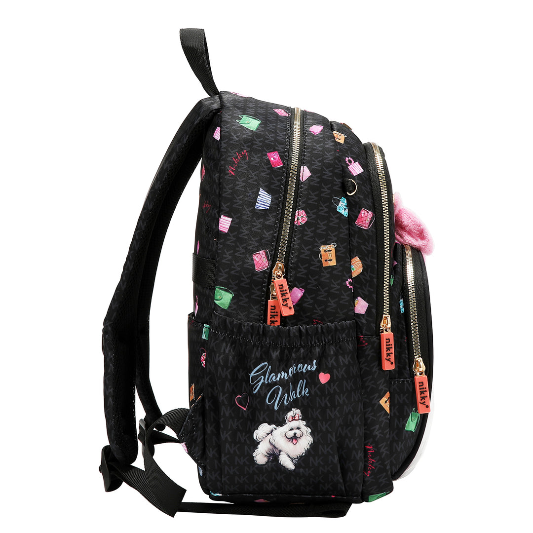 GLAMOROUS WALK MEDIUM NYLON BOW BACKPACK