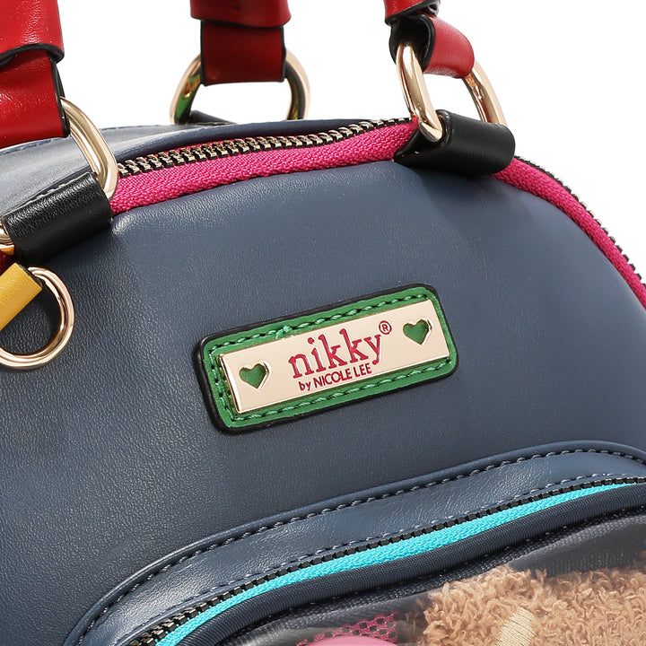 TEDDY &amp; PIN CONVERTIBLE SMALL BACKPACK / HANDBAG
