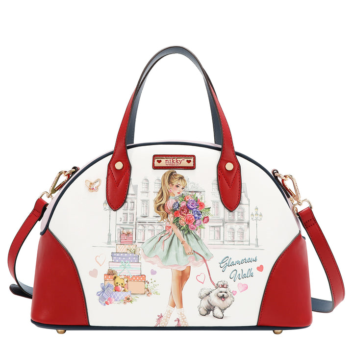 GLAMOROUS WALK 3PC SET (SATCHEL, MINI BACKPACK, WALLET)