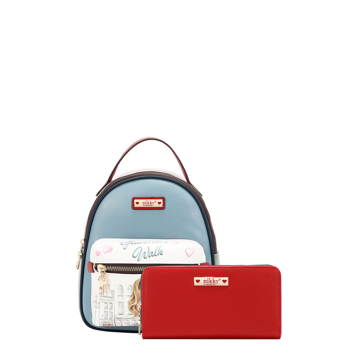 GLAMOROUS WALK 3PC SET (SATCHEL, MINI BACKPACK, WALLET)