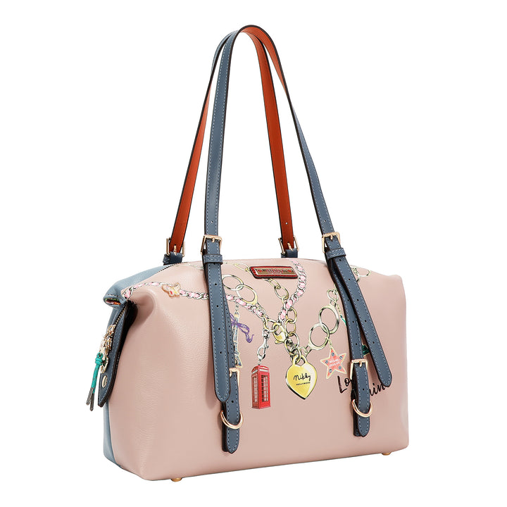 LOVE CHAIN 3PC SET (SATCHEL, CROSSBODY, WALLET)
