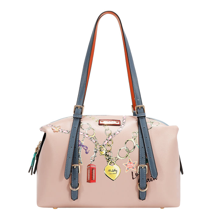 LOVE CHAIN 3PC SET (SATCHEL, CROSSBODY, WALLET)