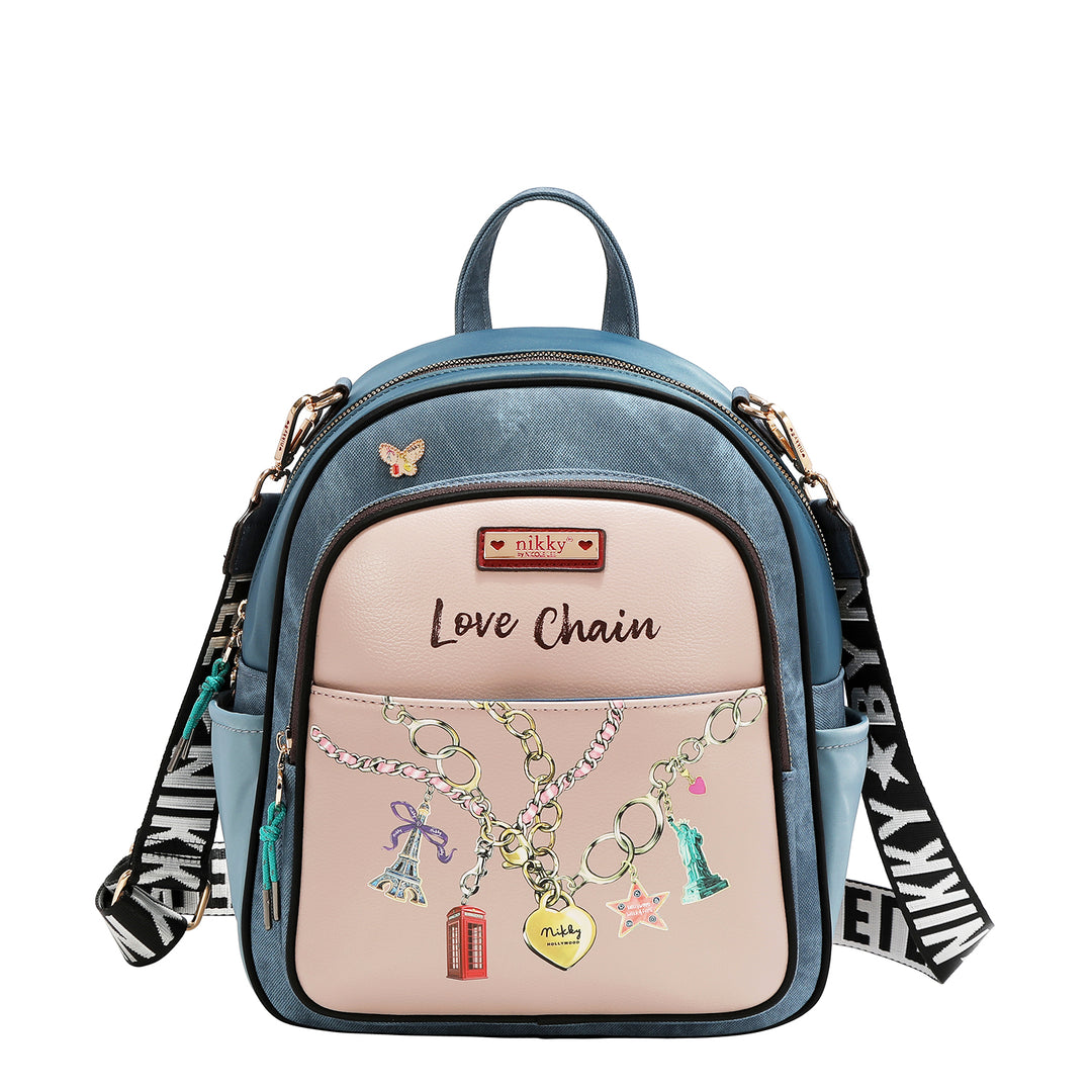 LOVE CHAIN 3 PC SET (BACKPACK, CROSSBODY, WALLET)