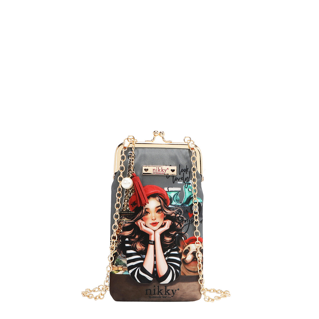 NIKKY KISSLOCK PHONE AND SUNGLASS PURSE