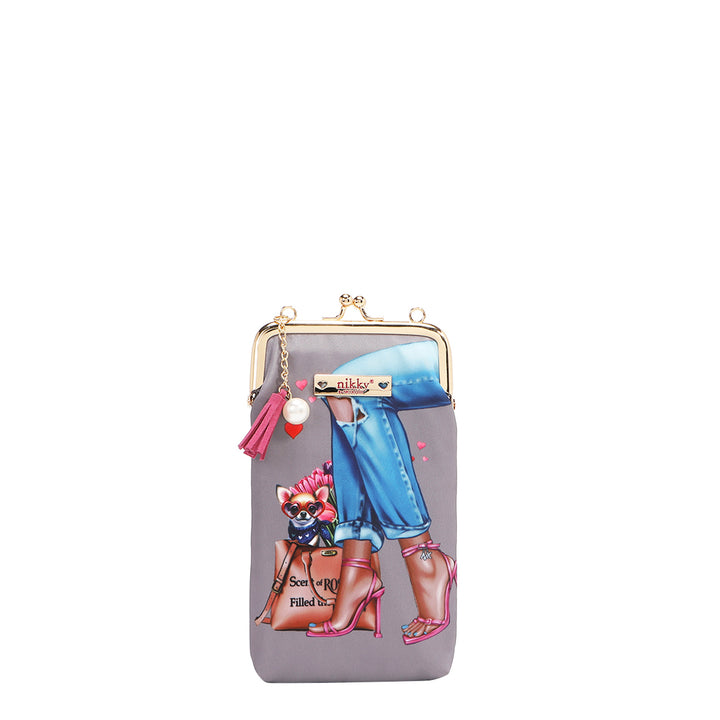 NIKKY KISSLOCK PHONE AND SUNGLASS PURSE