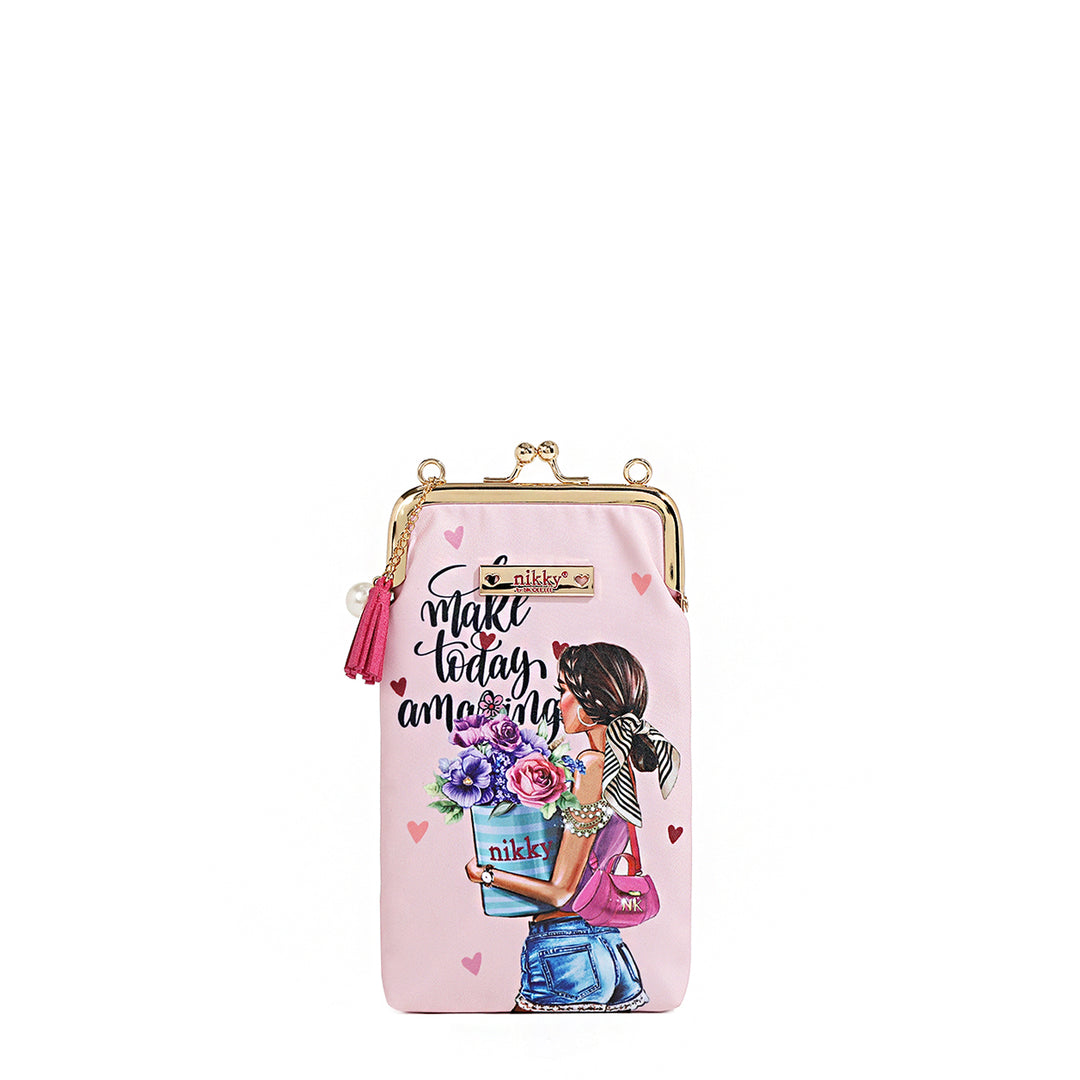 NIKKY KISSLOCK PHONE AND SUNGLASS PURSE