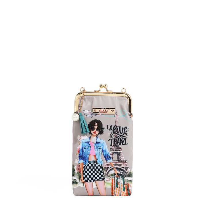 NIKKY KISSLOCK PHONE AND SUNGLASS PURSE