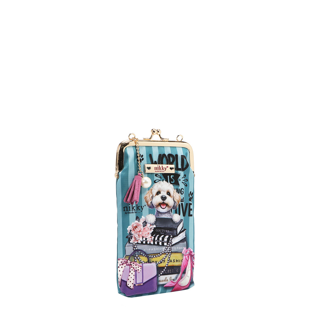 NIKKY KISSLOCK PHONE AND SUNGLASS PURSE