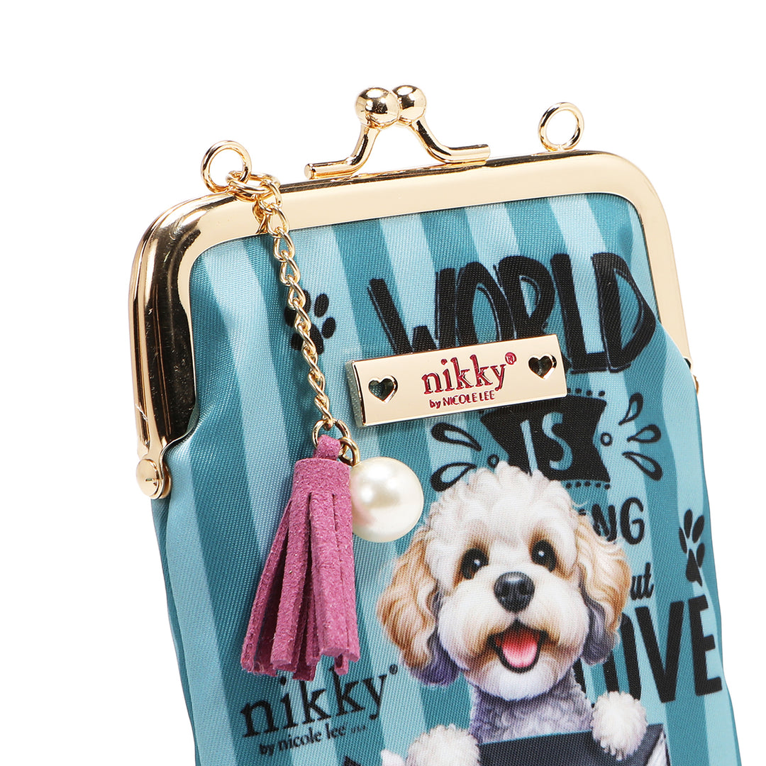NIKKY KISSLOCK PHONE AND SUNGLASS PURSE