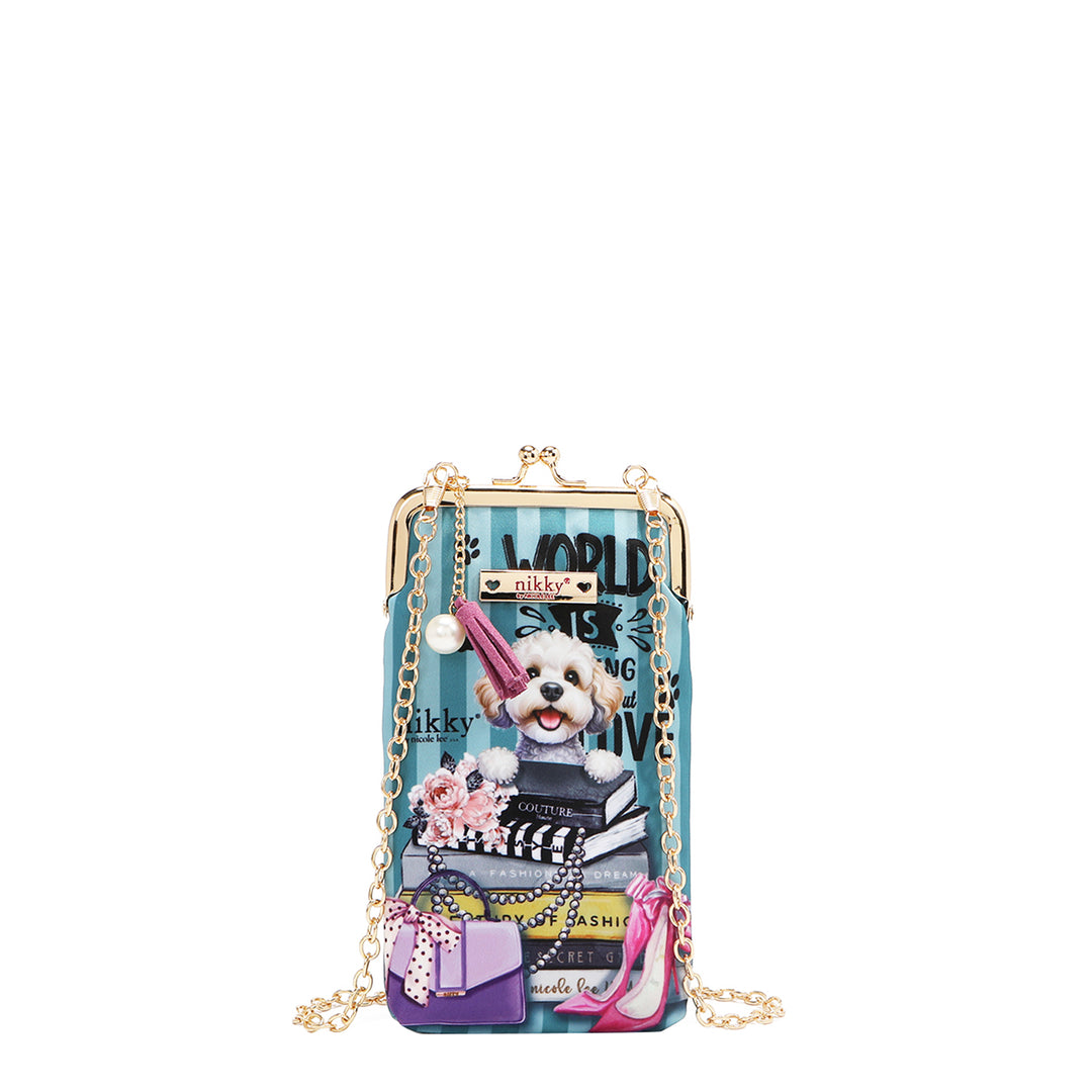 NIKKY KISSLOCK PHONE AND SUNGLASS PURSE