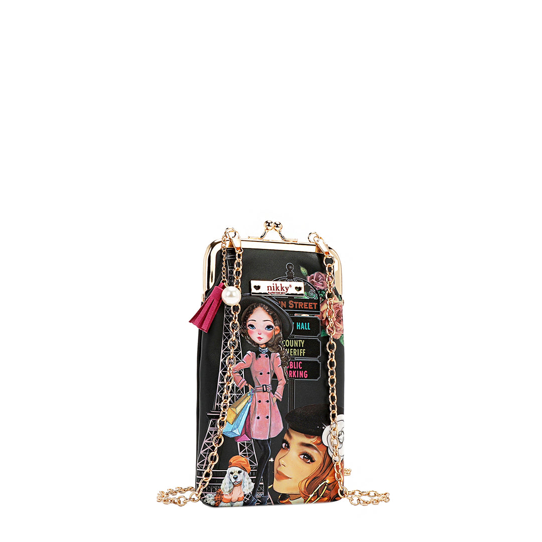 NIKKY KISSLOCK PHONE AND SUNGLASS PURSE