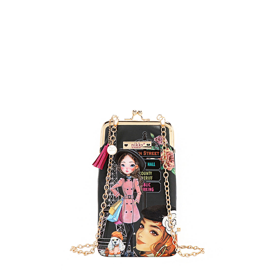 NIKKY KISSLOCK PHONE AND SUNGLASS PURSE