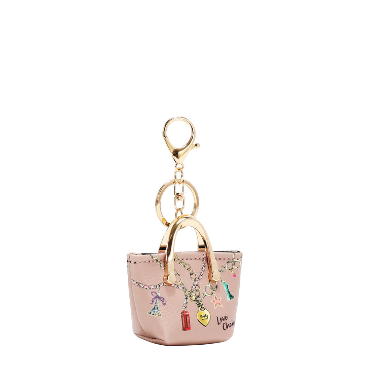 NIKKY HANDBAG-SHAPED COIN PURSE KEYCHAIN