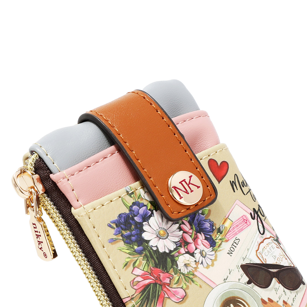 MINI ZIP &amp; SNAP BUTTON CARD HOLDER