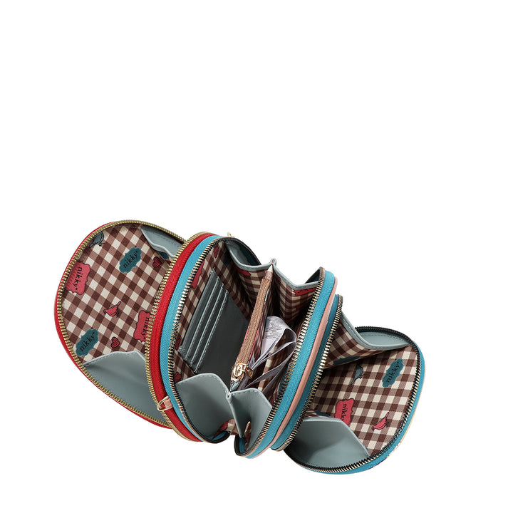 NIKKY MULTI POCKET SMALL CROSSBODY
