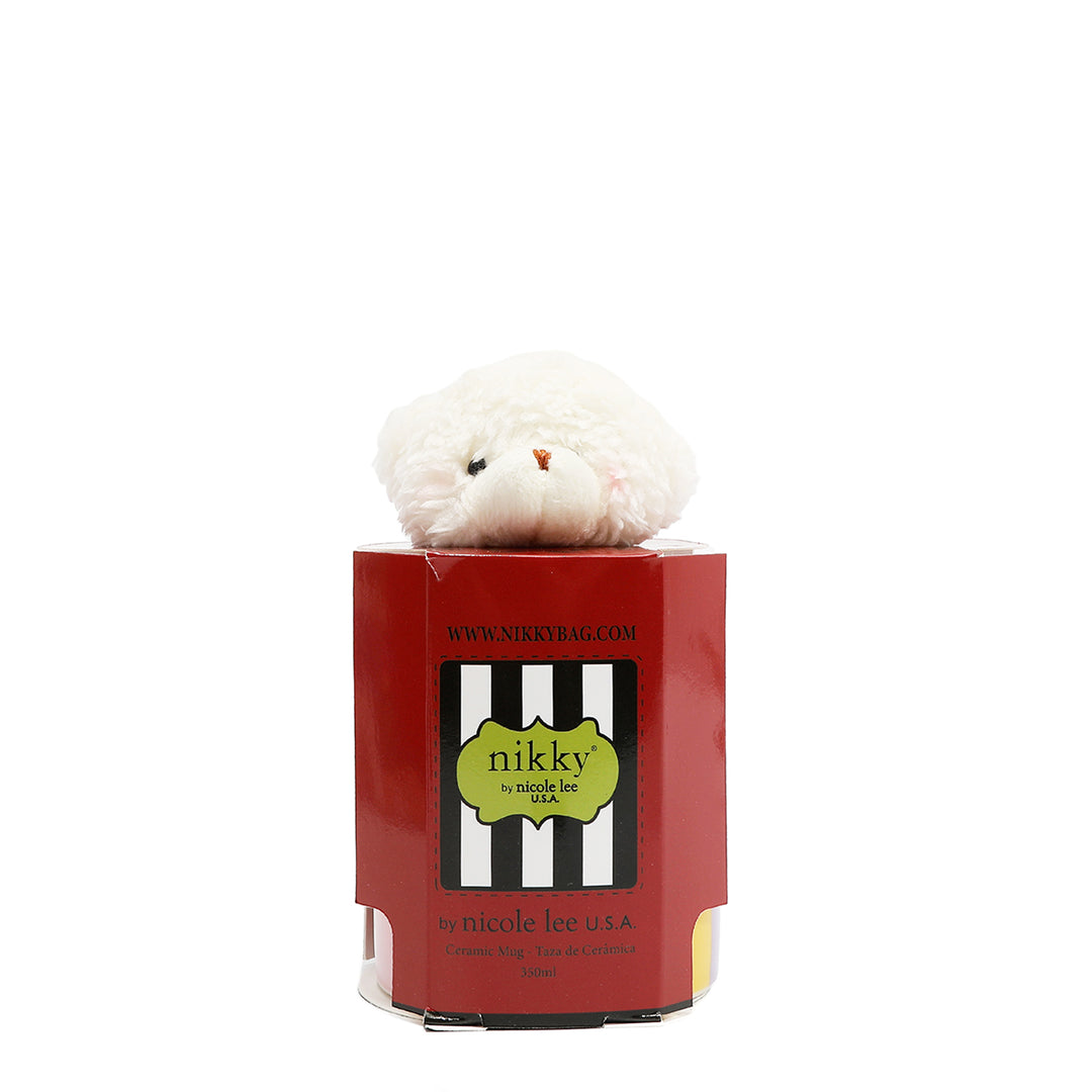 NIKKY CERAMIC MUG WITH BUNNY KEYCHAIN