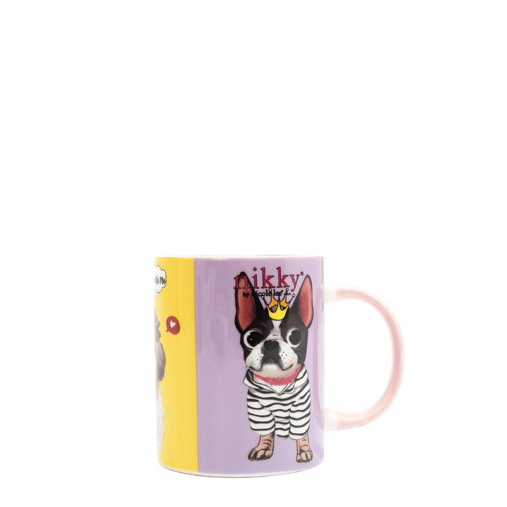 NIKKY CERAMIC MUG WITH BUNNY KEYCHAIN
