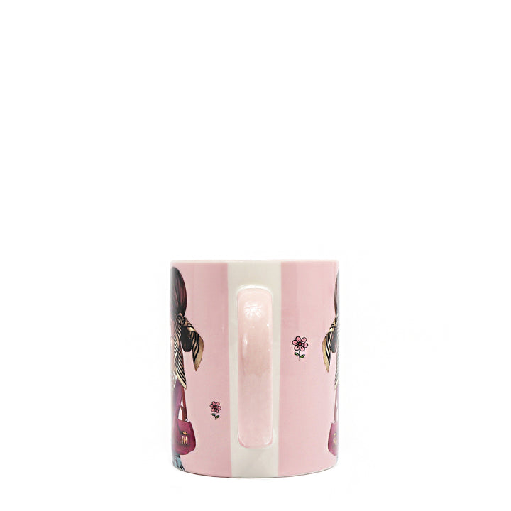 NIKKY CERAMIC MUG WITH BUNNY KEYCHAIN