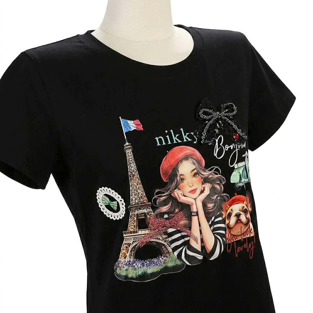 NIKKY FASHION ROUND NECK SHIRT