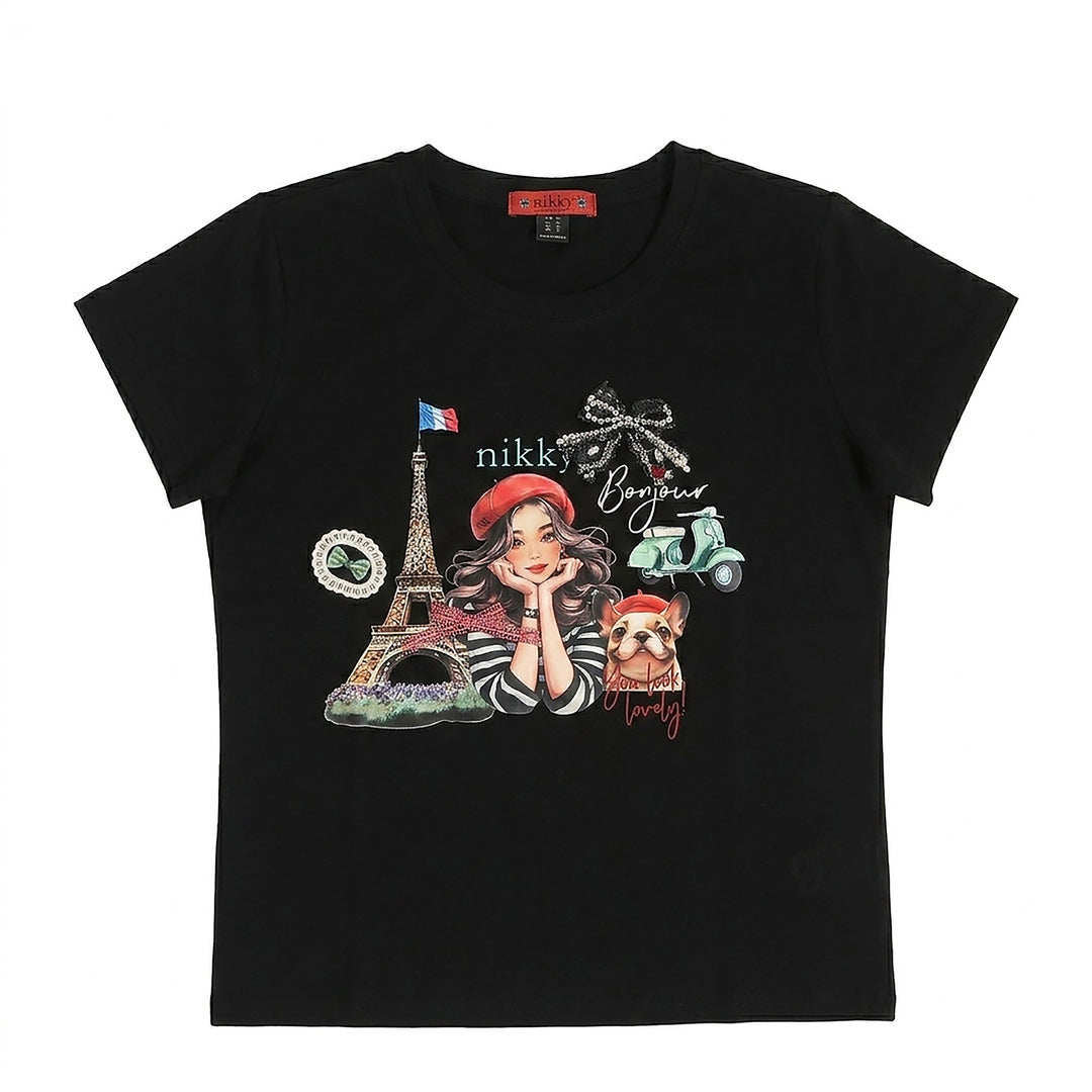 NIKKY FASHION ROUND NECK SHIRT