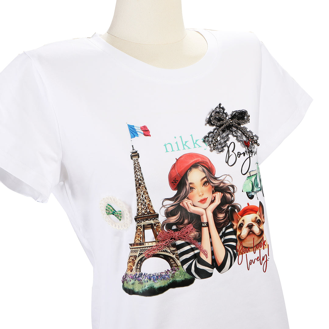 NIKKY FASHION ROUND NECK SHIRT