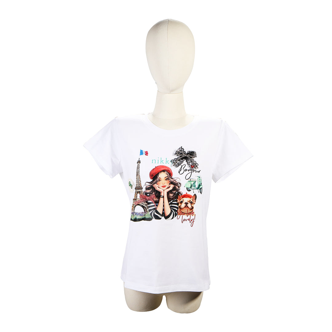NIKKY FASHION ROUND NECK SHIRT
