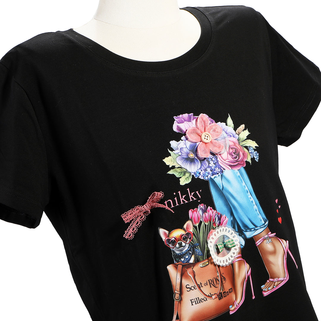 NIKKY FASHION ROUND NECK SHIRT