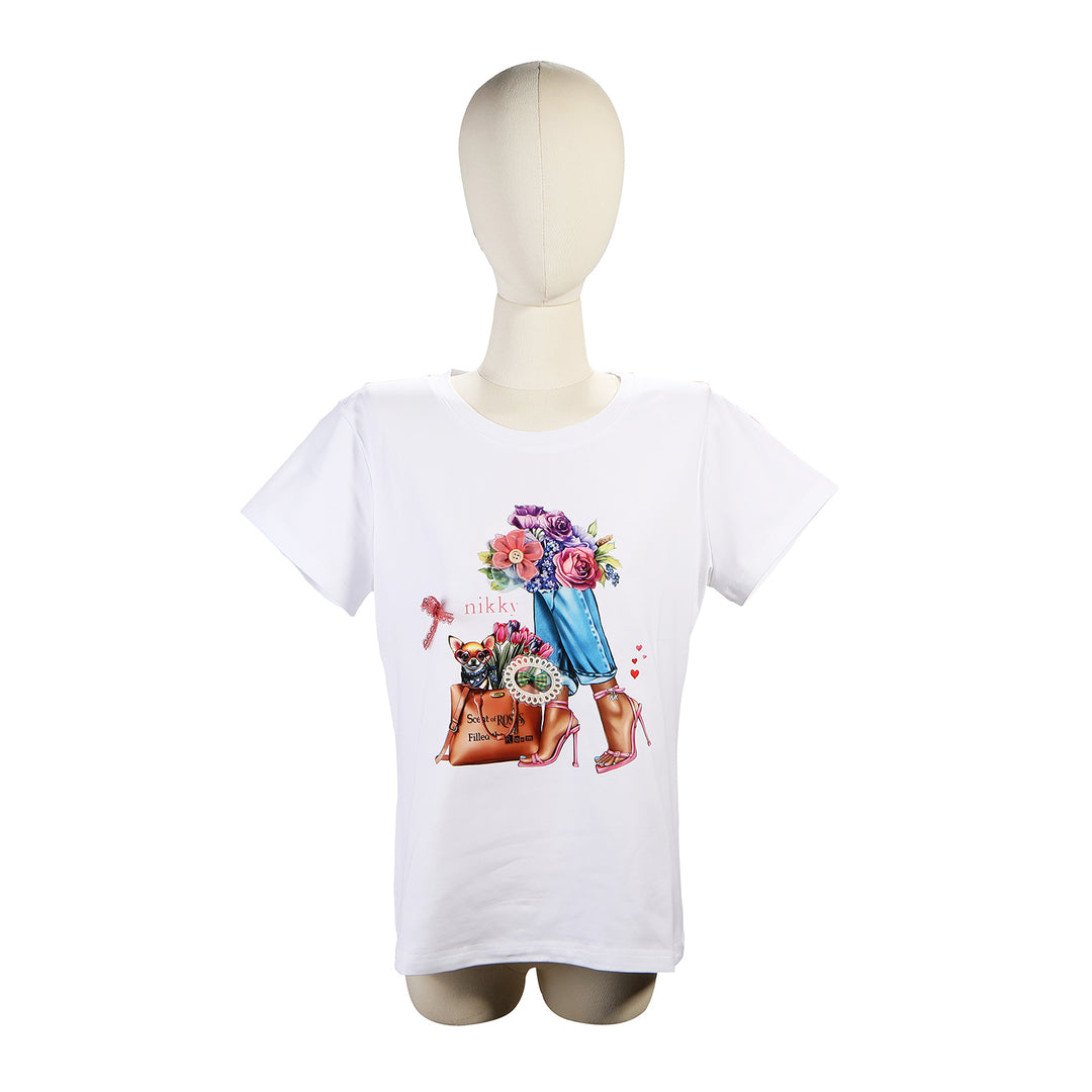 NIKKY FASHION ROUND NECK SHIRT