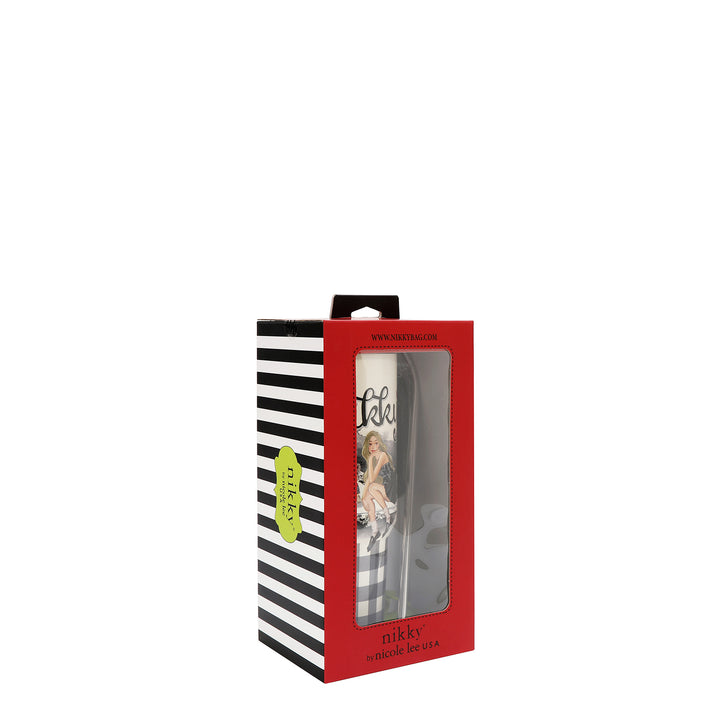 HANDLED TUMBLER WITH ACCENT CHERRY STRAW