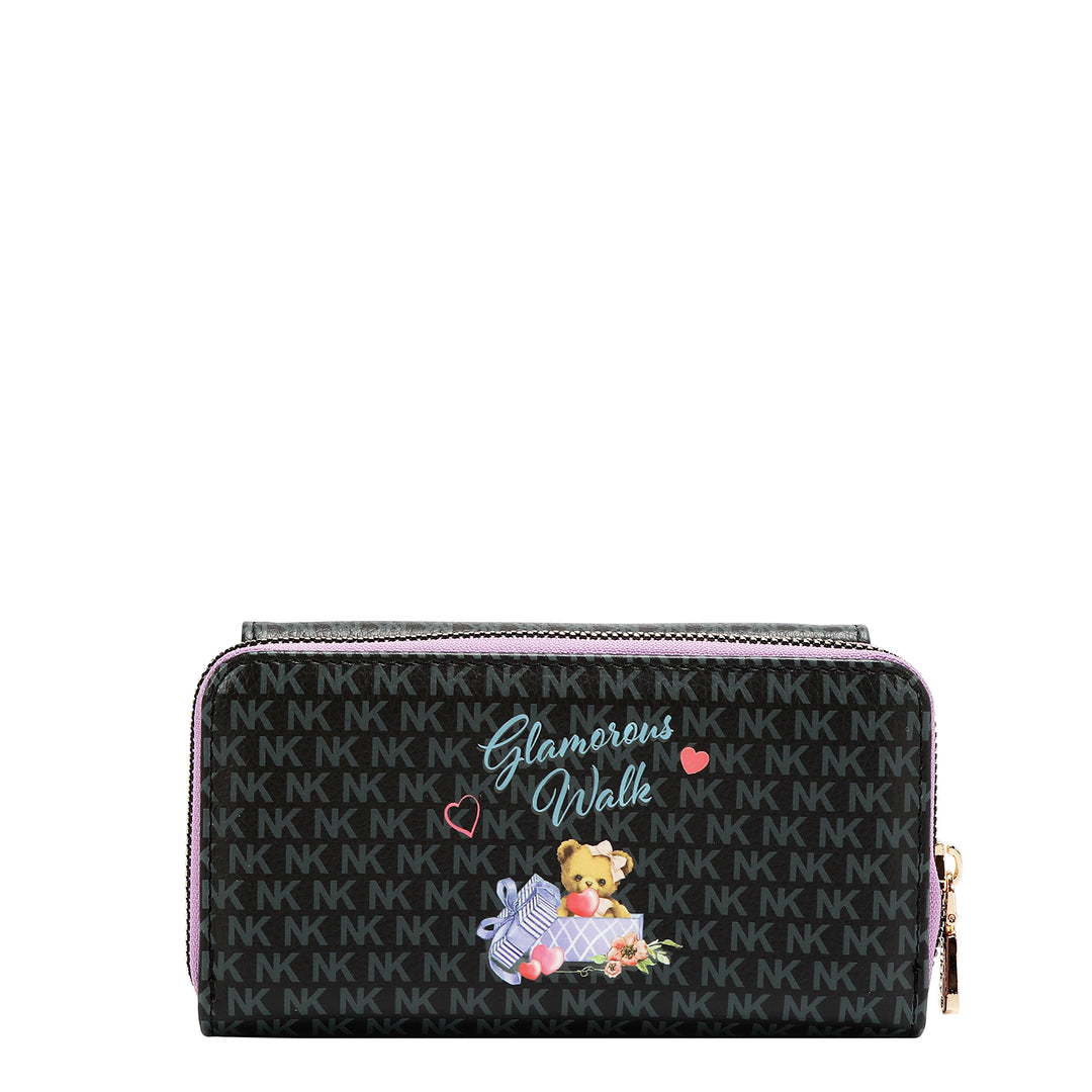 LARGE FLAP ZIP-AROUND WALLET