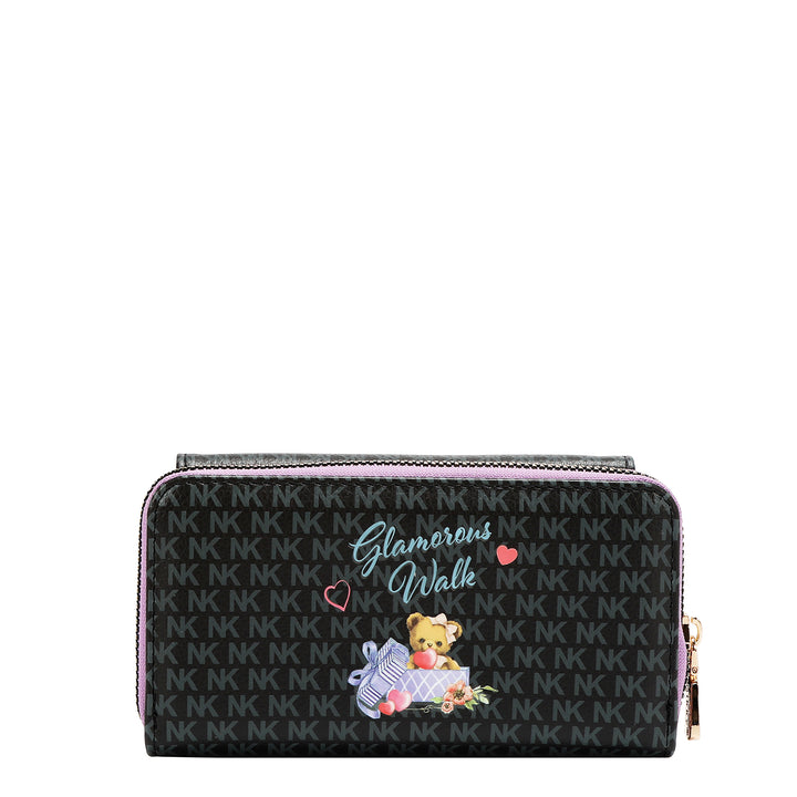 LARGE FLAP ZIP-AROUND WALLET