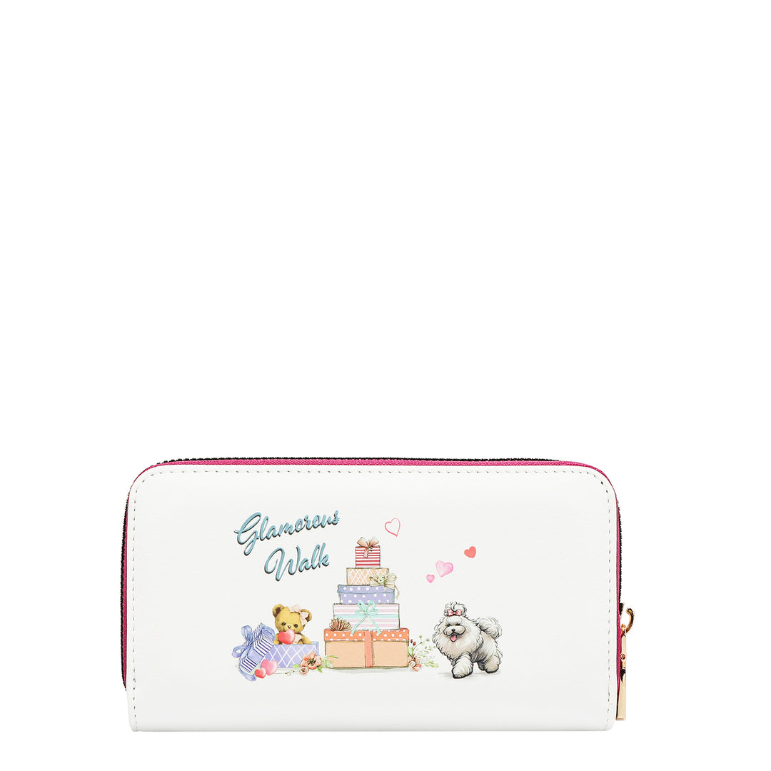 LARGE FLAP ZIP-AROUND WALLET