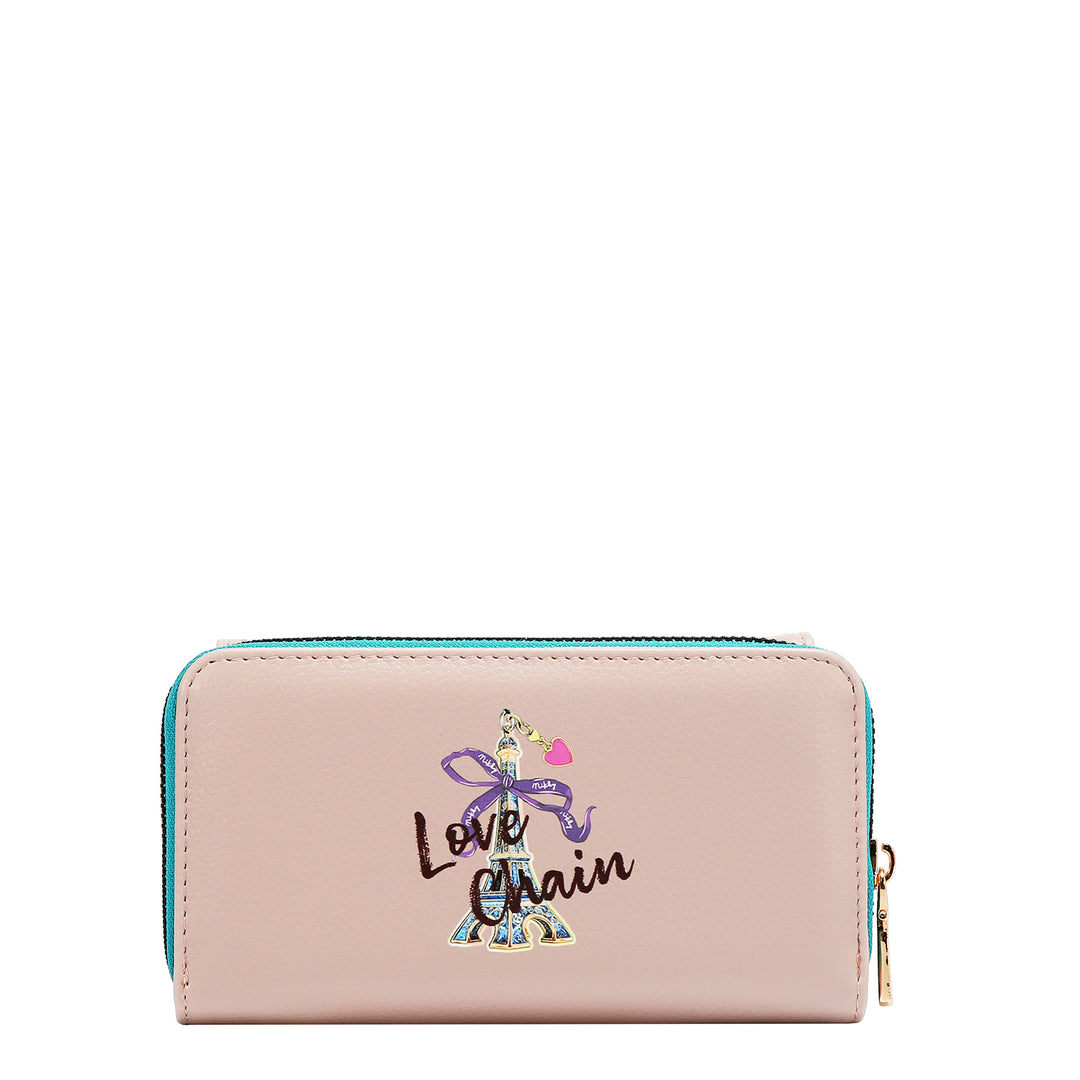 LARGE FLAP ZIP-AROUND WALLET