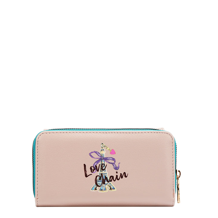 LARGE FLAP ZIP-AROUND WALLET