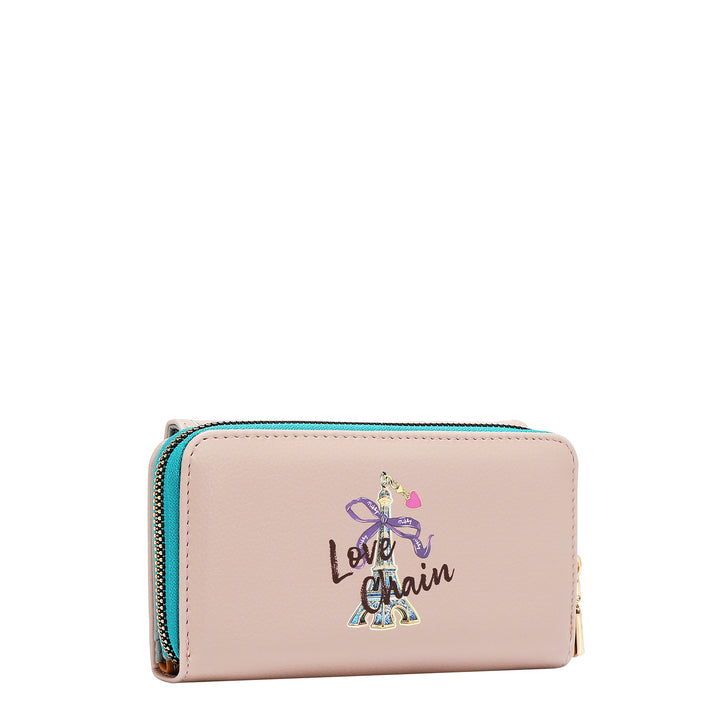 LARGE FLAP ZIP-AROUND WALLET