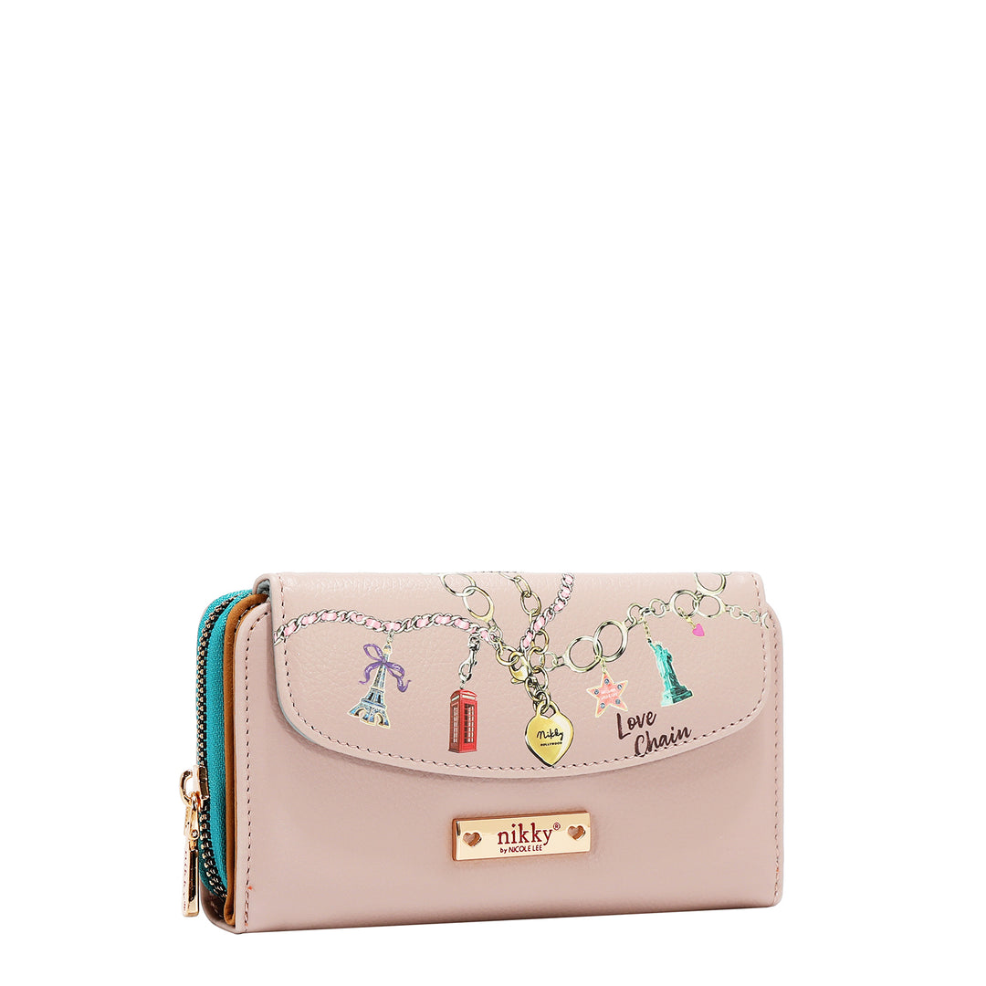 LARGE FLAP ZIP-AROUND WALLET