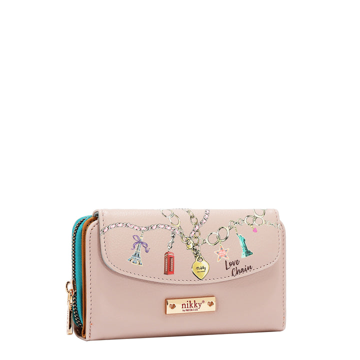 LARGE FLAP ZIP-AROUND WALLET