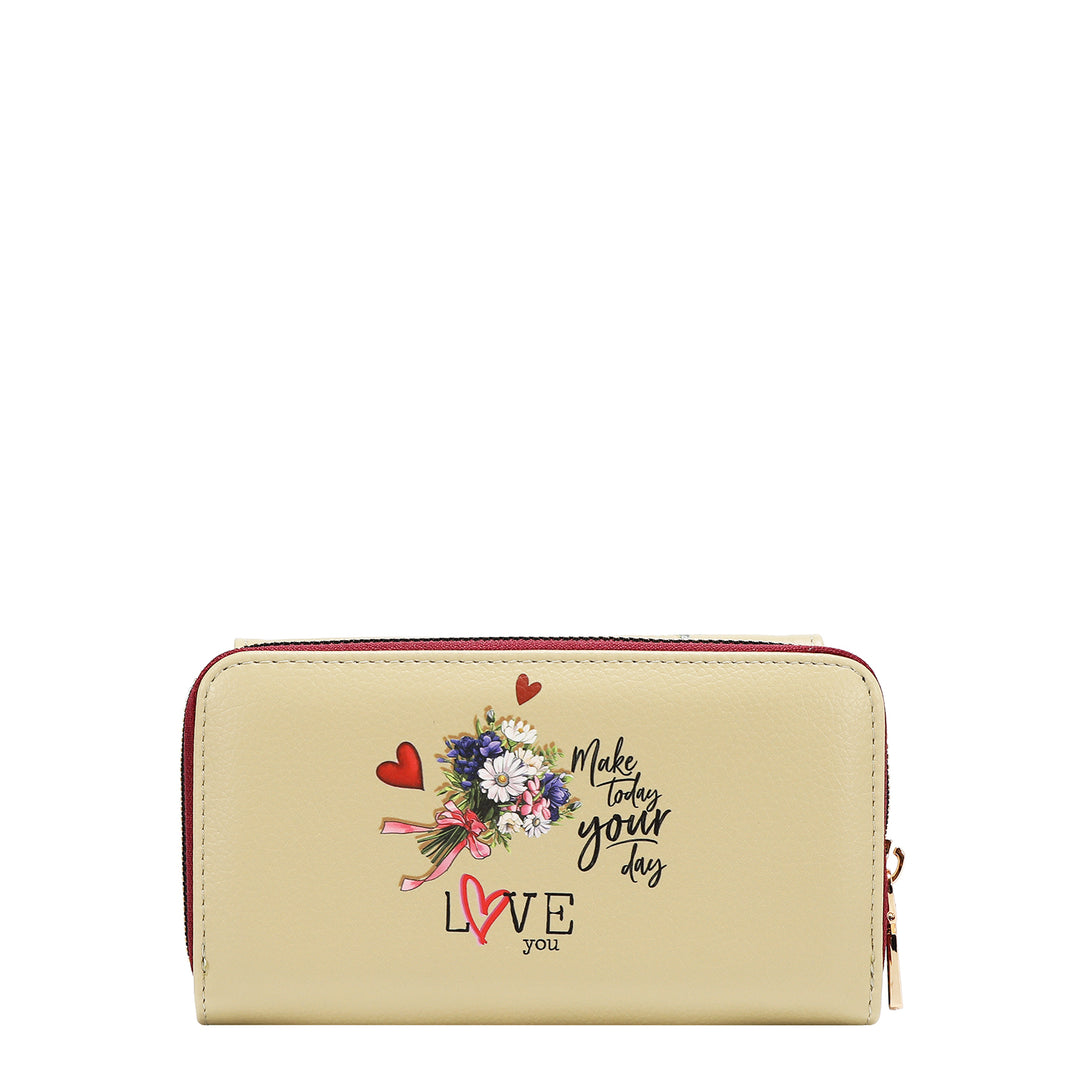 LARGE FLAP ZIP-AROUND WALLET