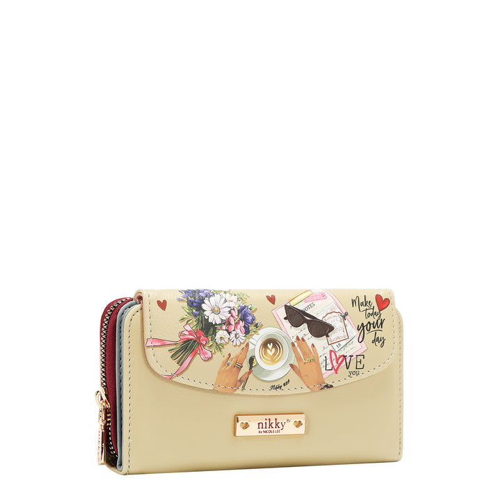LARGE FLAP ZIP-AROUND WALLET