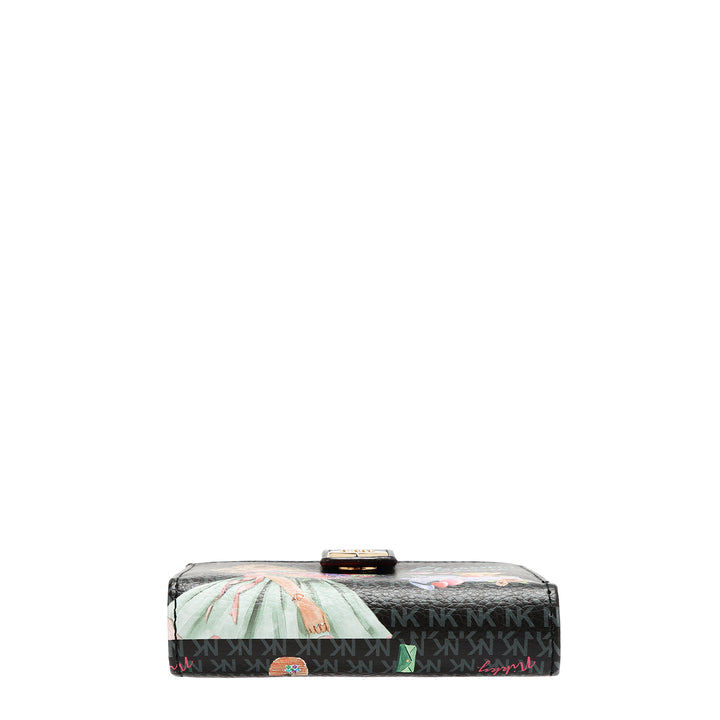 COMPACT HEART BUTTON WALLET