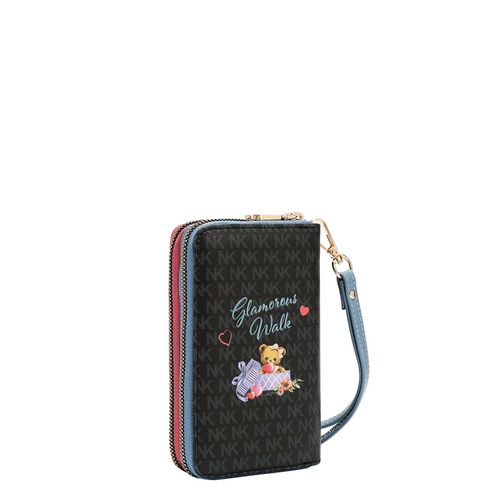 DOUBLE ZIP WRISTLET WALLET
