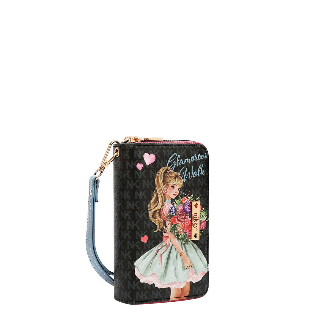 DOUBLE ZIP WRISTLET WALLET