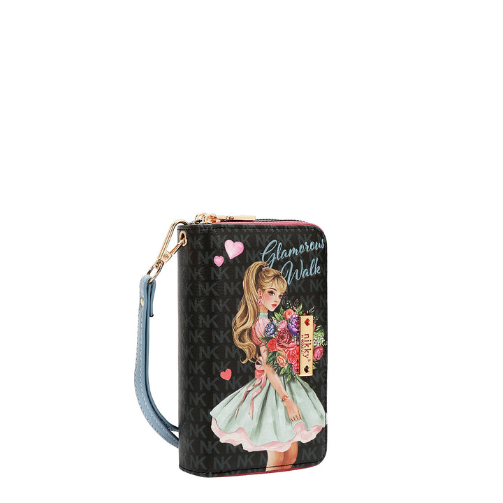 DOUBLE ZIP WRISTLET WALLET