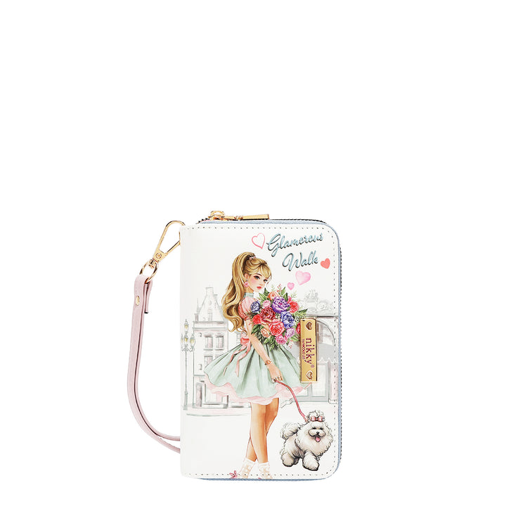 DOUBLE ZIP WRISTLET WALLET