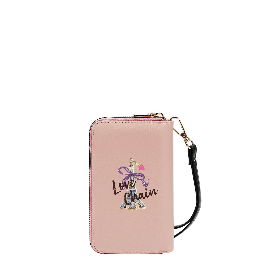DOUBLE ZIP WRISTLET WALLET